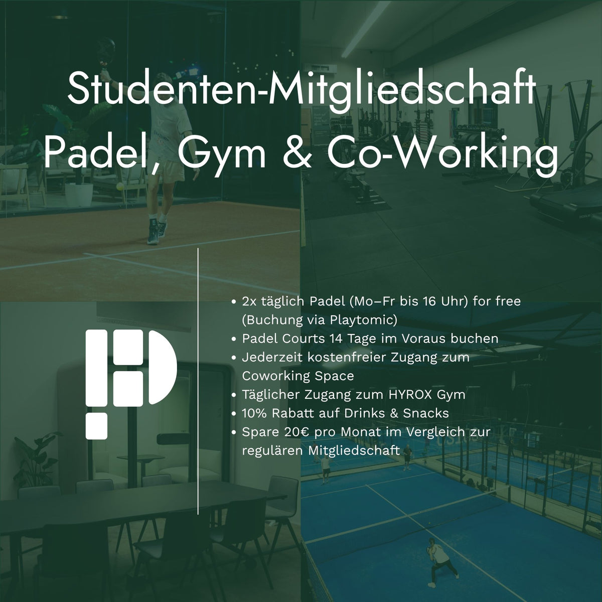 Studentenmitgliedschaft Padel Haus Bonn
